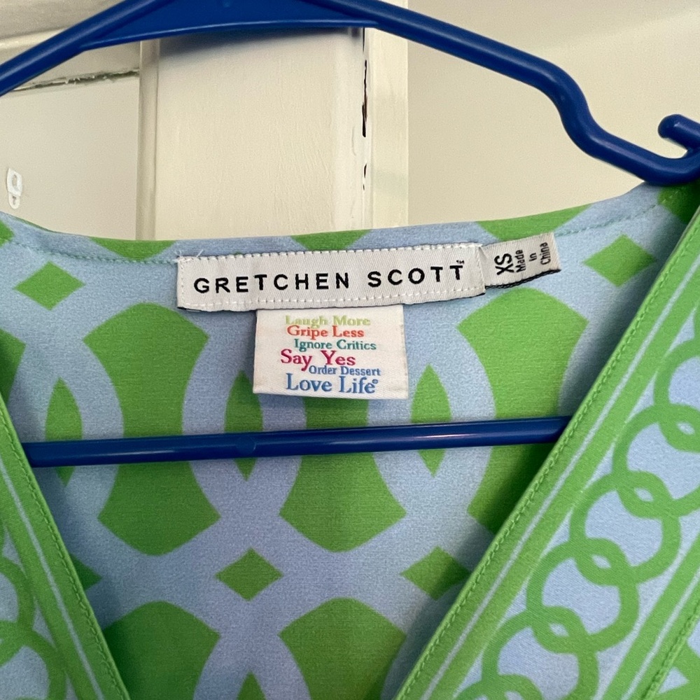 ⚓️ Gretchen Scott Dress Purple/Green XSM - Picture 7 of 11